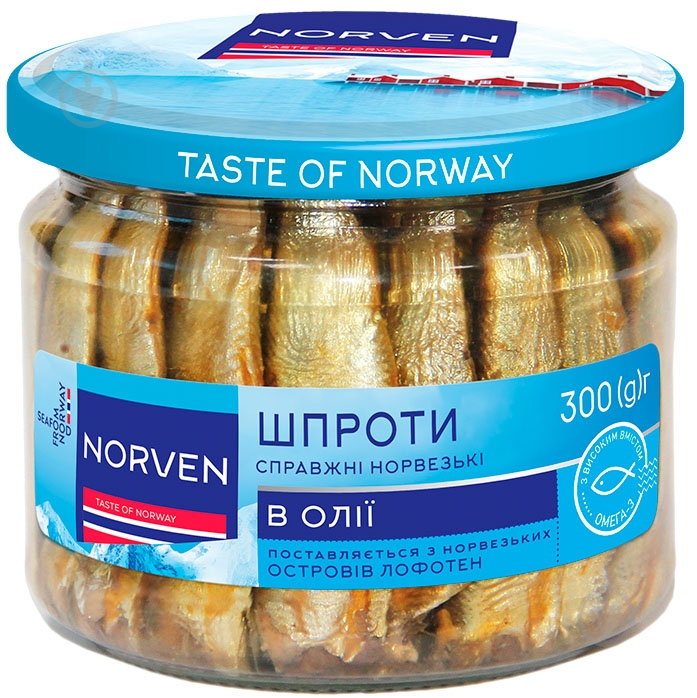 Шпроты в масле Norven 300 г - фото 1 Шпроты в масле Norven 300 г - фото 1