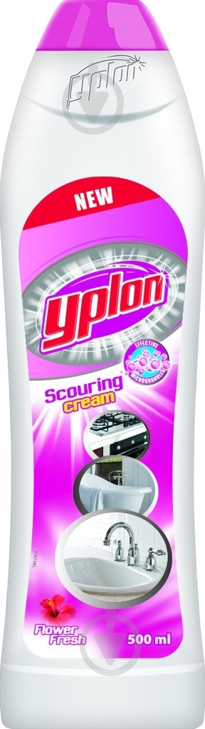 Крем для чистки универсальный Yplon Flower fresh 0,5 л - фото 1 Крем для чистки универсальный Yplon Flower fresh 0,5 л - фото 1