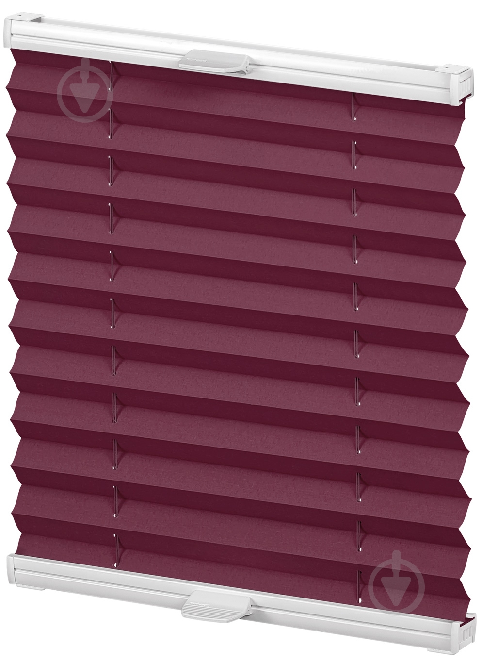 Штора-плісе Rollotex тканина DUO ECORO 102х135 см Бордовий - фото 1