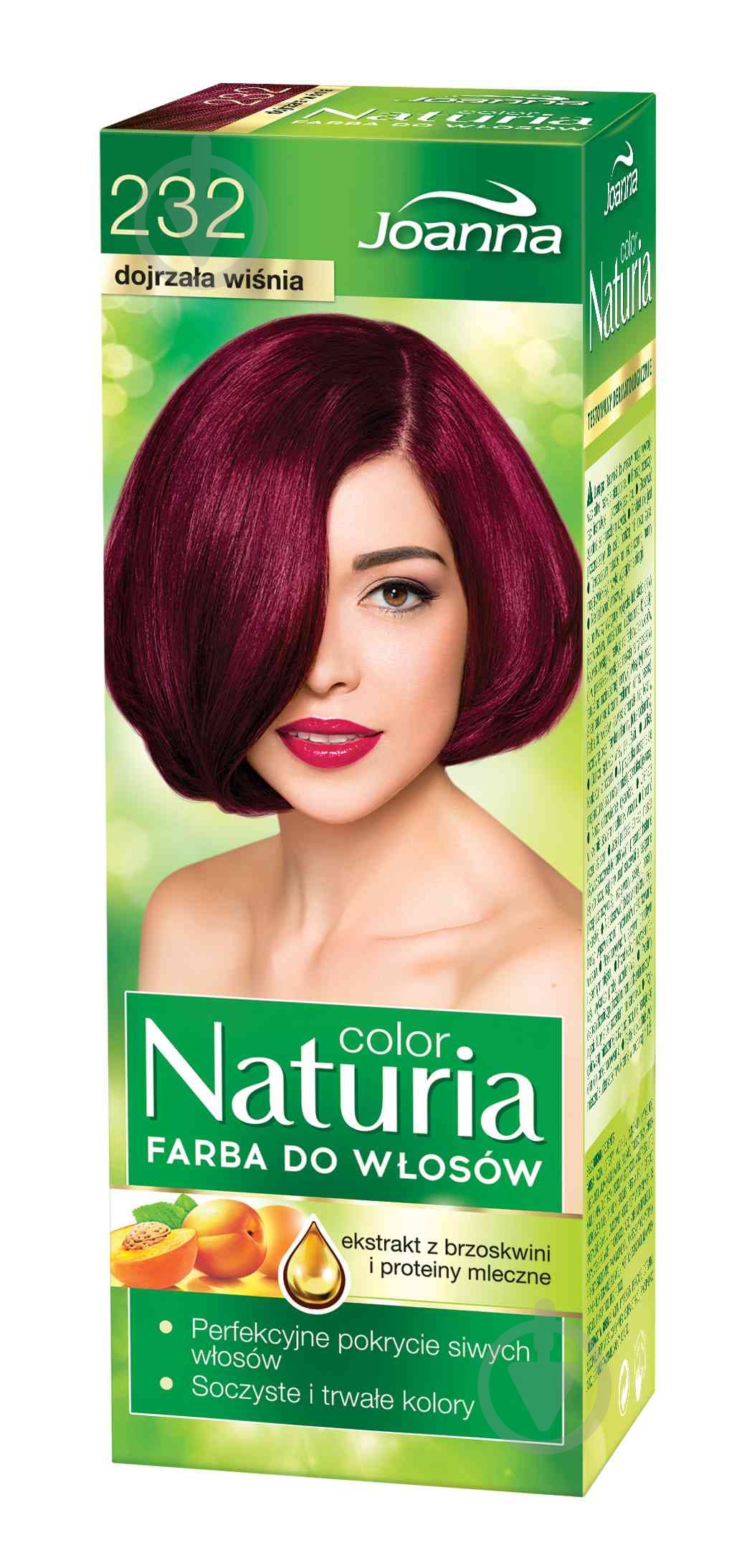 Краска для волос Joanna Naturia Color 232 спелая вишня 60 мл - фото 1