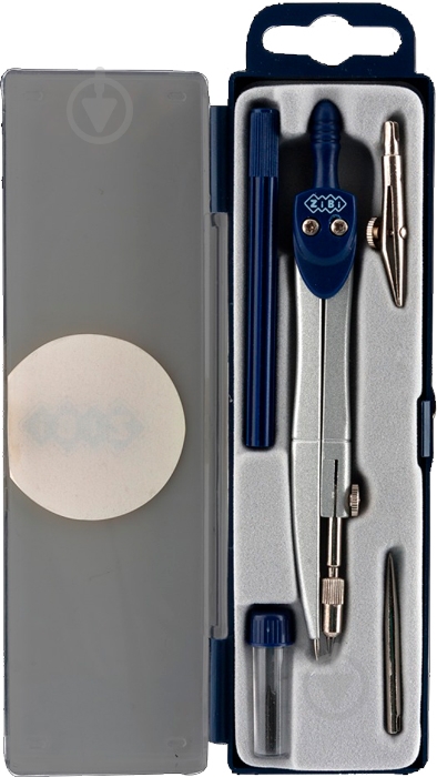 Готовальня BASIS 5 предмета темно-синий ZB.5304BS-03 ZiBi - фото 2