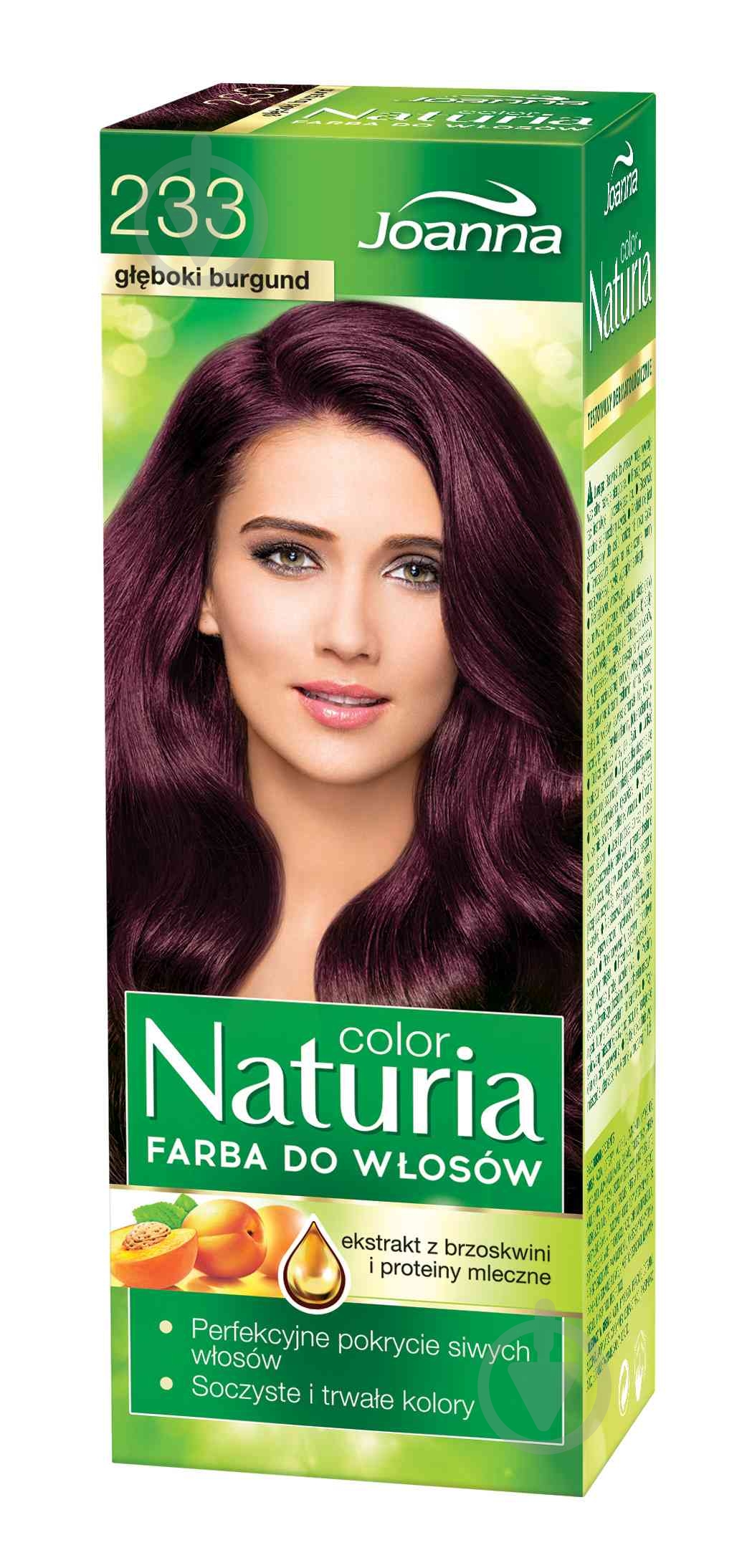 Краска для волос Joanna Naturia Color 233 Глубокий бургунд 60 мл - фото 1