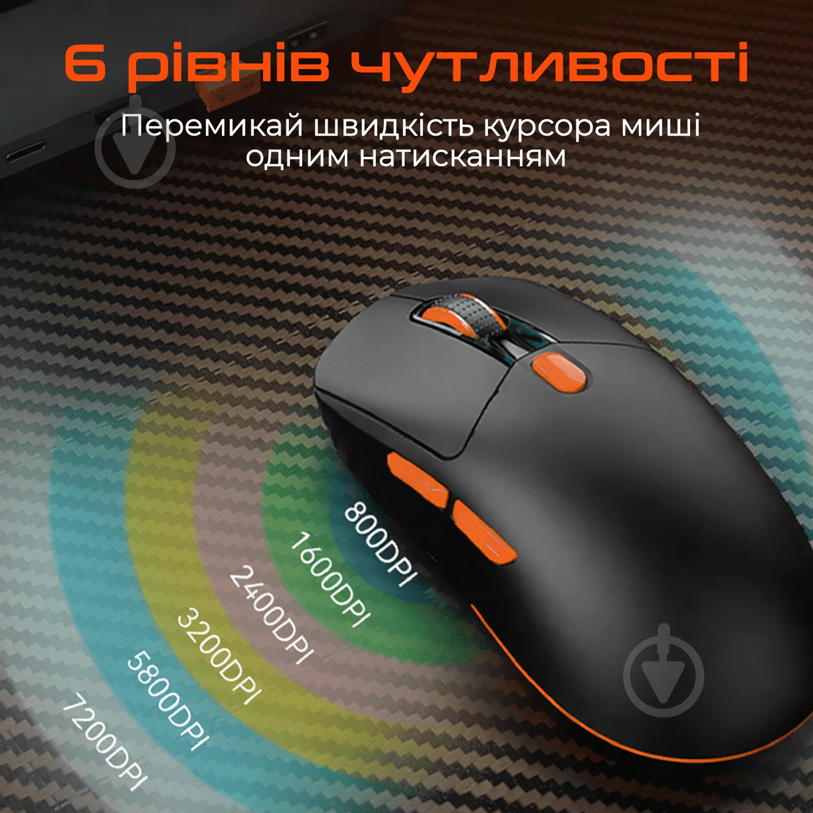 Игровая мышь Meetion GW38 White (MT-GW38-B) - фото 5