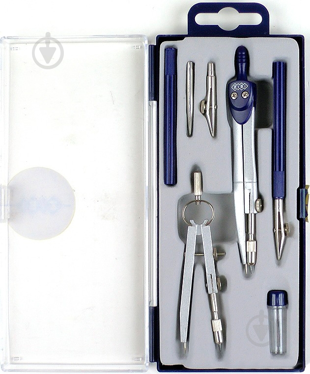 Готовальня BASIS 7 предмета темно-синій ZB.5306BS-03 ZiBi - фото 3