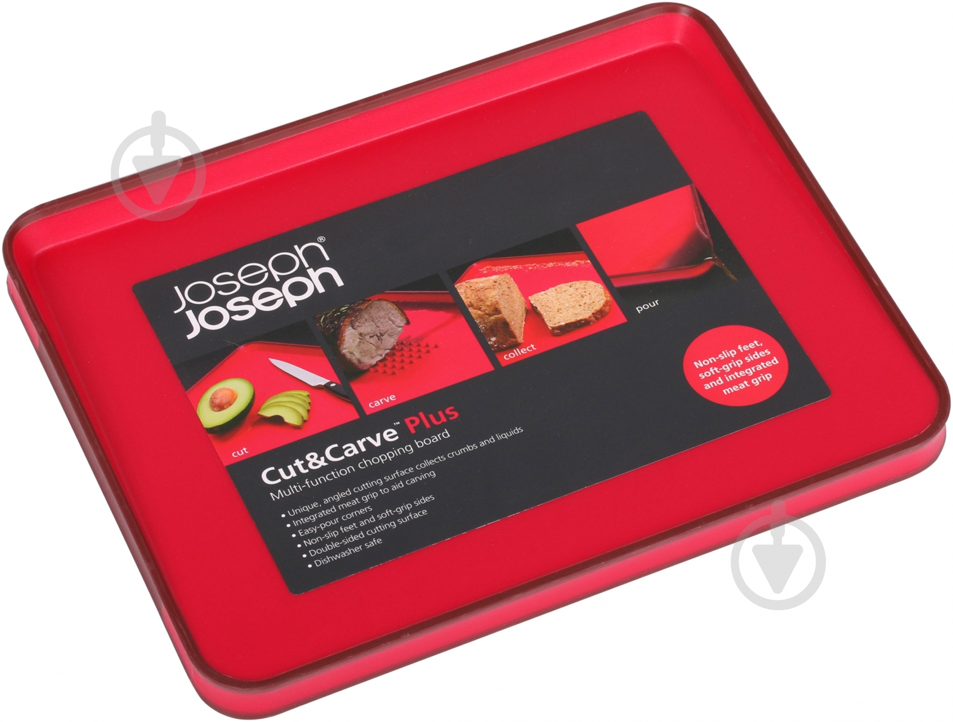 Доска разделочная Joseph Joseph Cut And Carve 29х22,5х2 см - фото 3 Доска разделочная Joseph Joseph Cut And Carve 29х22,5х2 см - фото 3