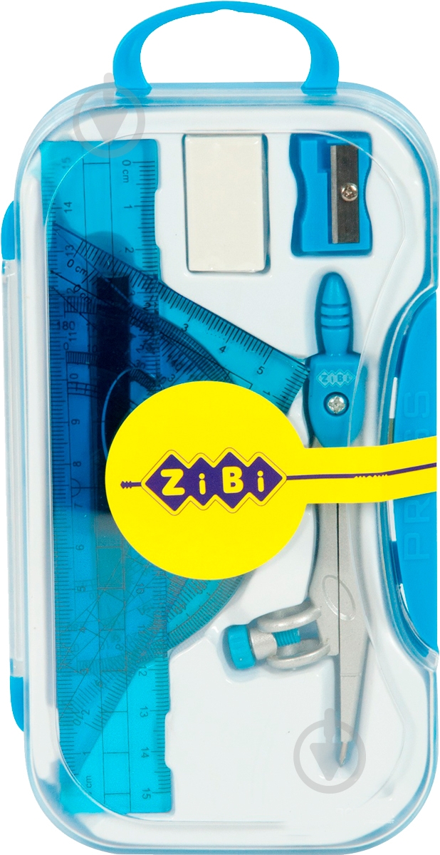 Готовальня BASIS 8 предмета голубой ZB.5316BS-14 ZiBi - фото 1