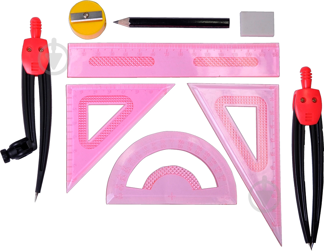 Готовальня SMART 9 предмета красный ZB.5317-05 ZiBi - фото 3 Готовальня SMART 9 предмета красный ZB.5317-05 ZiBi - фото 3