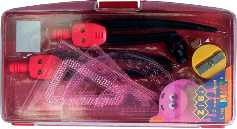 Готовальня SMART 9 предмета красный ZB.5317-05 ZiBi - фото 1 Готовальня SMART 9 предмета красный ZB.5317-05 ZiBi - фото 1