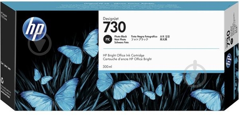 Картридж HP No.730 (P2V73A) black - фото 1 Картридж HP No.730 (P2V73A) black - фото 1