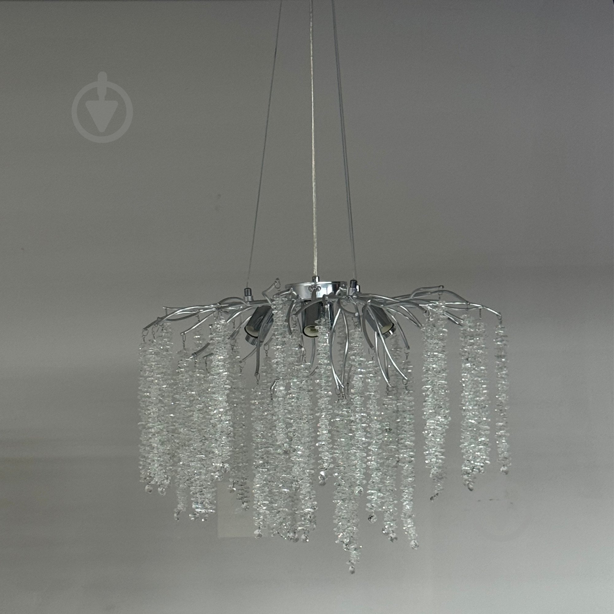 Люстра підвісна Sirius 8x320 Вт G9 алюміній/хром WM-7003 600 - фото 1