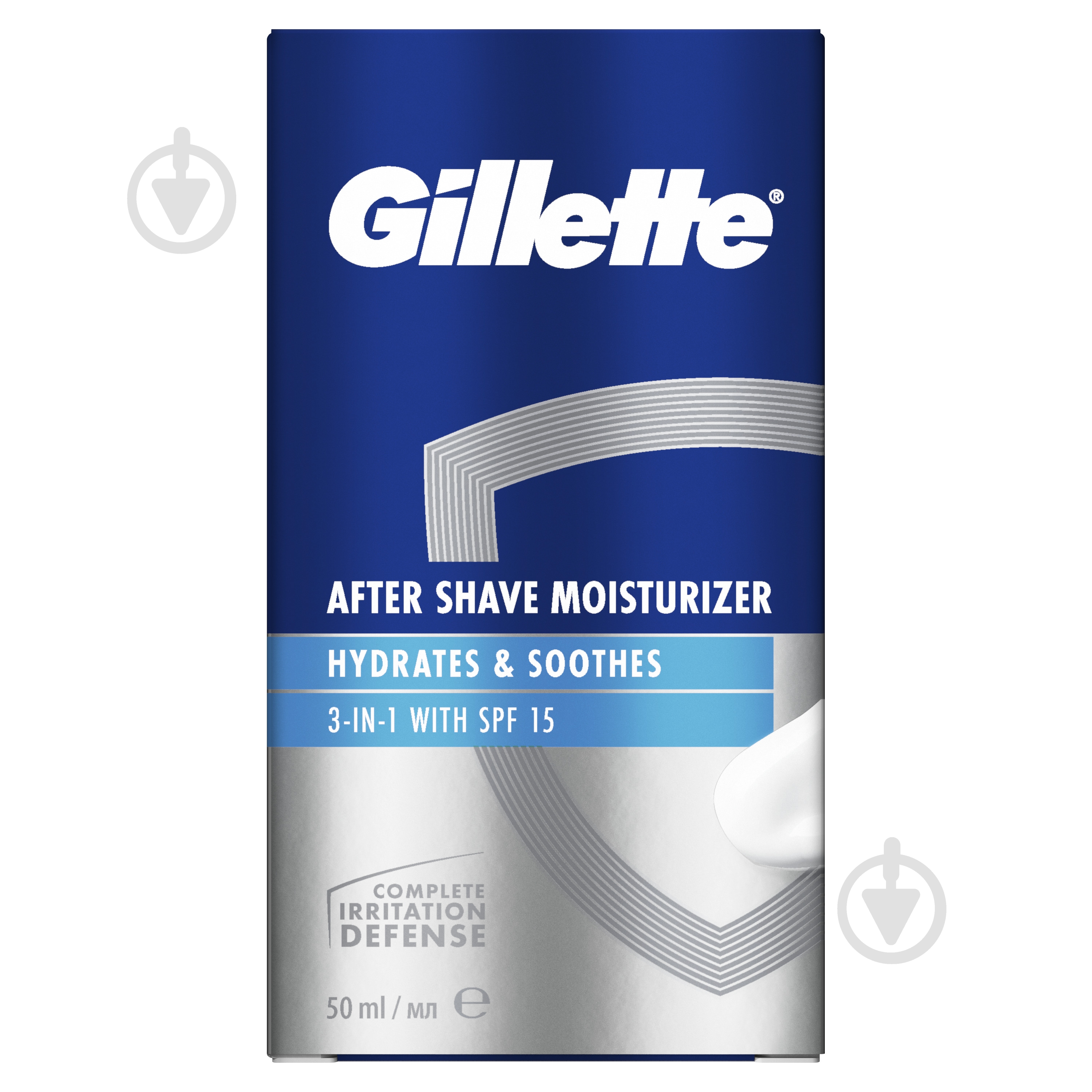 Бальзам Gillette 3в1 Hydrates & Soothes SPF+15 50 мл - фото 1