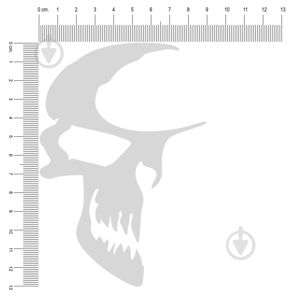 Светоотражающая наклейка Skull - фото 2 Светоотражающая наклейка Skull - фото 2