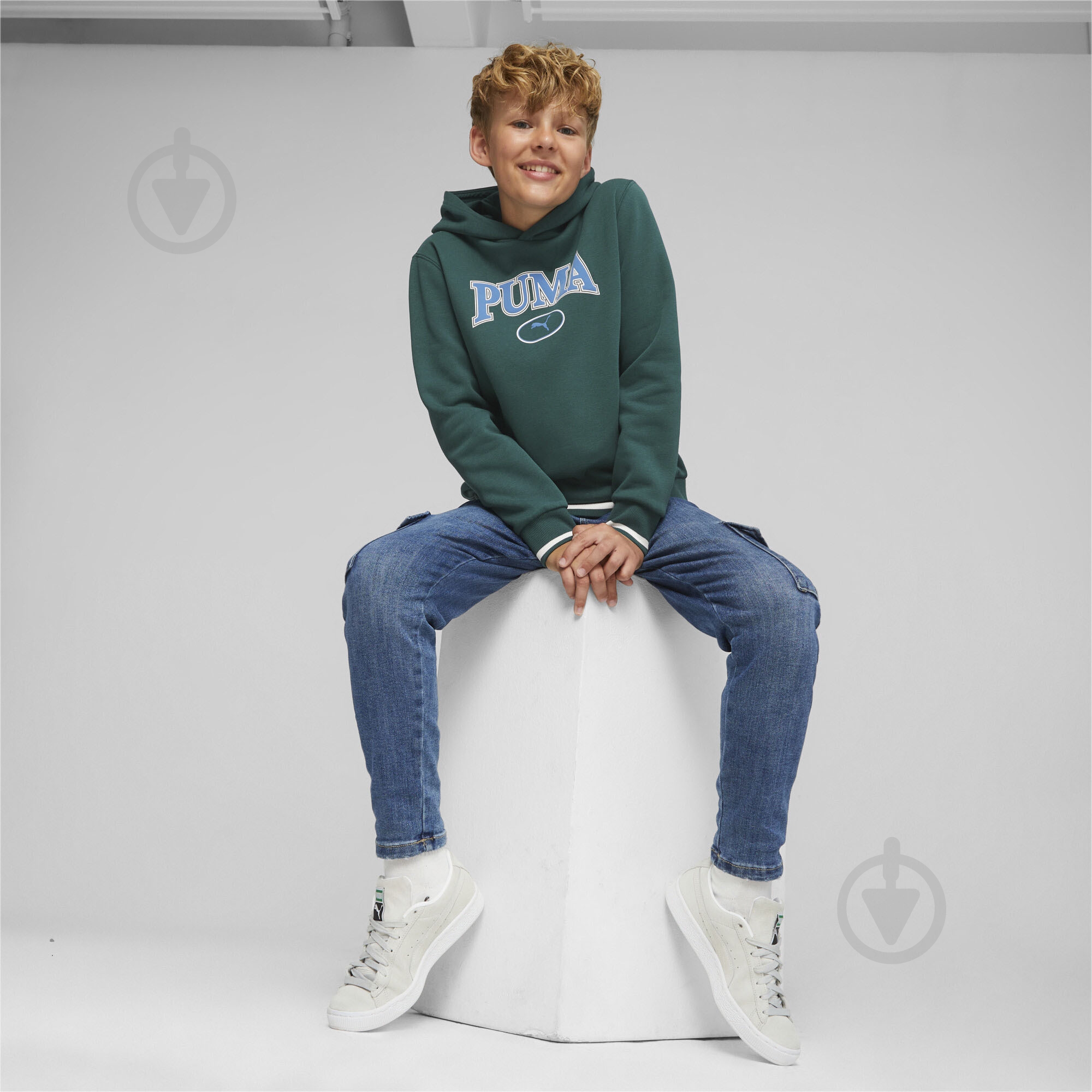 Джемпер Puma PUMA SQUAD HOODIE FL B 67635643 р.128 зеленый - фото 4 Джемпер Puma PUMA SQUAD HOODIE FL B 67635643 р.128 зеленый - фото 4