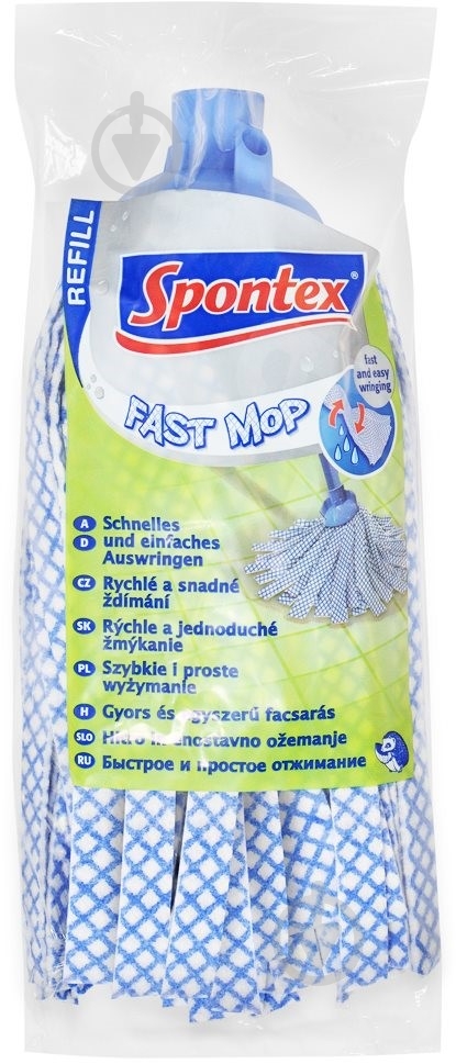 Сменная насадка к швабре SPONTEX Fast mop - фото 1 Сменная насадка к швабре SPONTEX Fast mop - фото 1