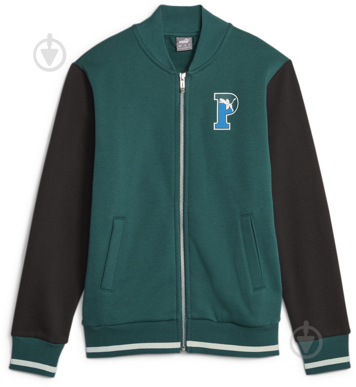 Джемпер Puma PUMA SQUAD BOMBER JACKET B 67636143 р.140 зелений - фото 1 Джемпер Puma PUMA SQUAD BOMBER JACKET B 67636143 р.140 зелений - фото 1