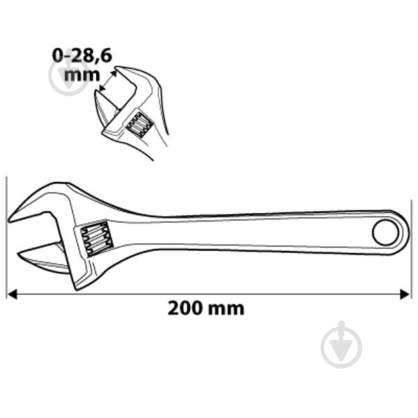 Ключ розводной NEO tools 200 мм 03-011 - фото 9