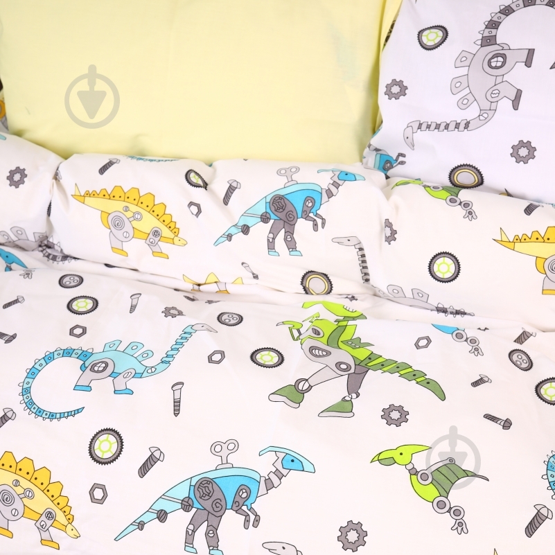 Наволочка Ranforce Elite 17-0576 Dinosaur robot 70x70 см мульти MirSon - фото 3 Наволочка Ranforce Elite 17-0576 Dinosaur robot 70x70 см мульти MirSon - фото 3
