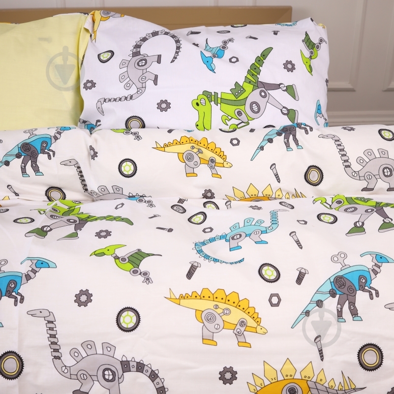 Наволочка Ranforce Elite 17-0576 Dinosaur robot 70x70 см мульти MirSon - фото 4 Наволочка Ranforce Elite 17-0576 Dinosaur robot 70x70 см мульти MirSon - фото 4