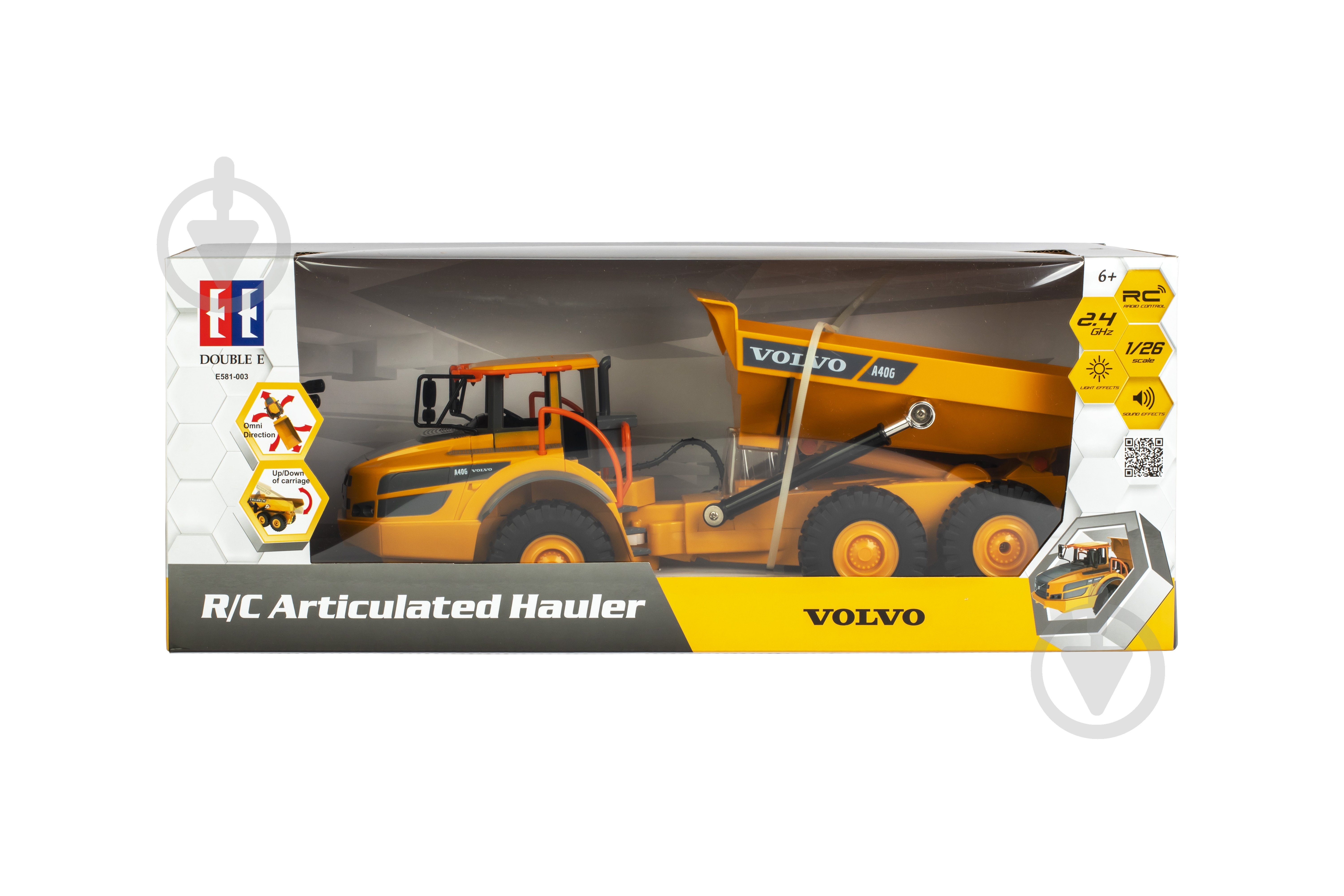 Машинка на радиоуправлении DOUBLE E Самоскид Volvo E581-003 - фото 15