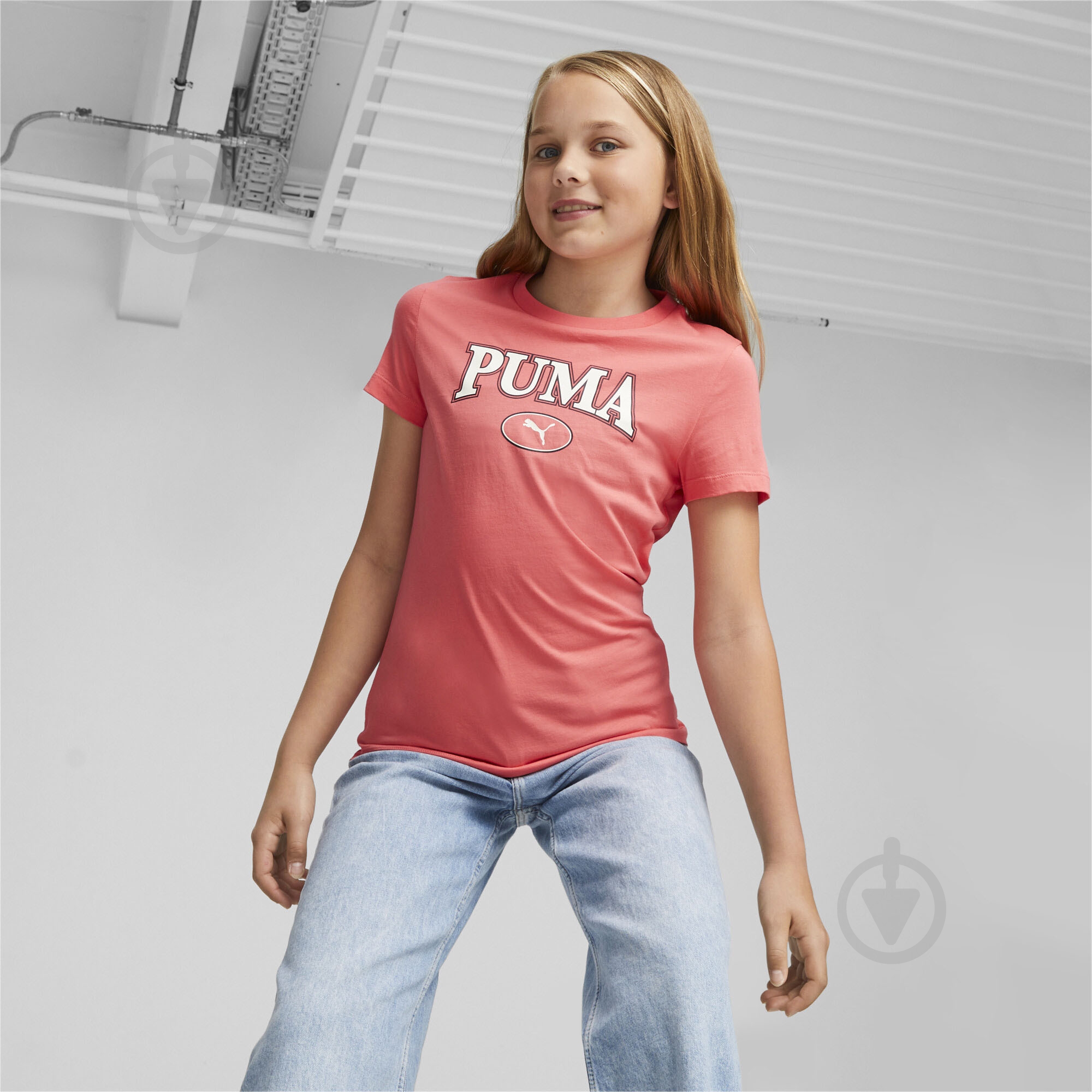 Футболка Puma PUMA SQUAD GRAPHIC TEE G 67644147 р.152 оранжевый - фото 3