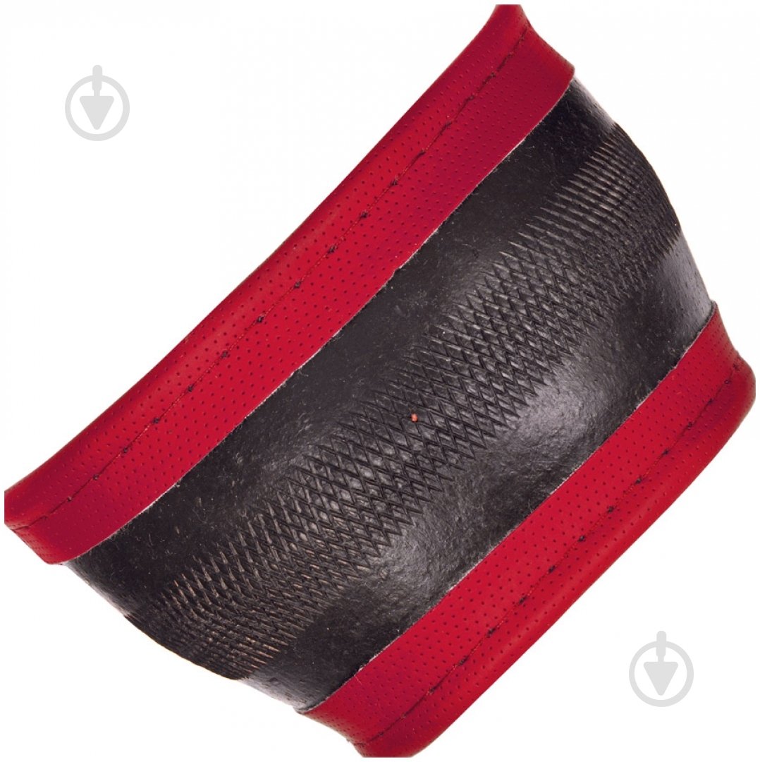 Чехол для руля  Vitol 17023RD L черный с красным - фото 10