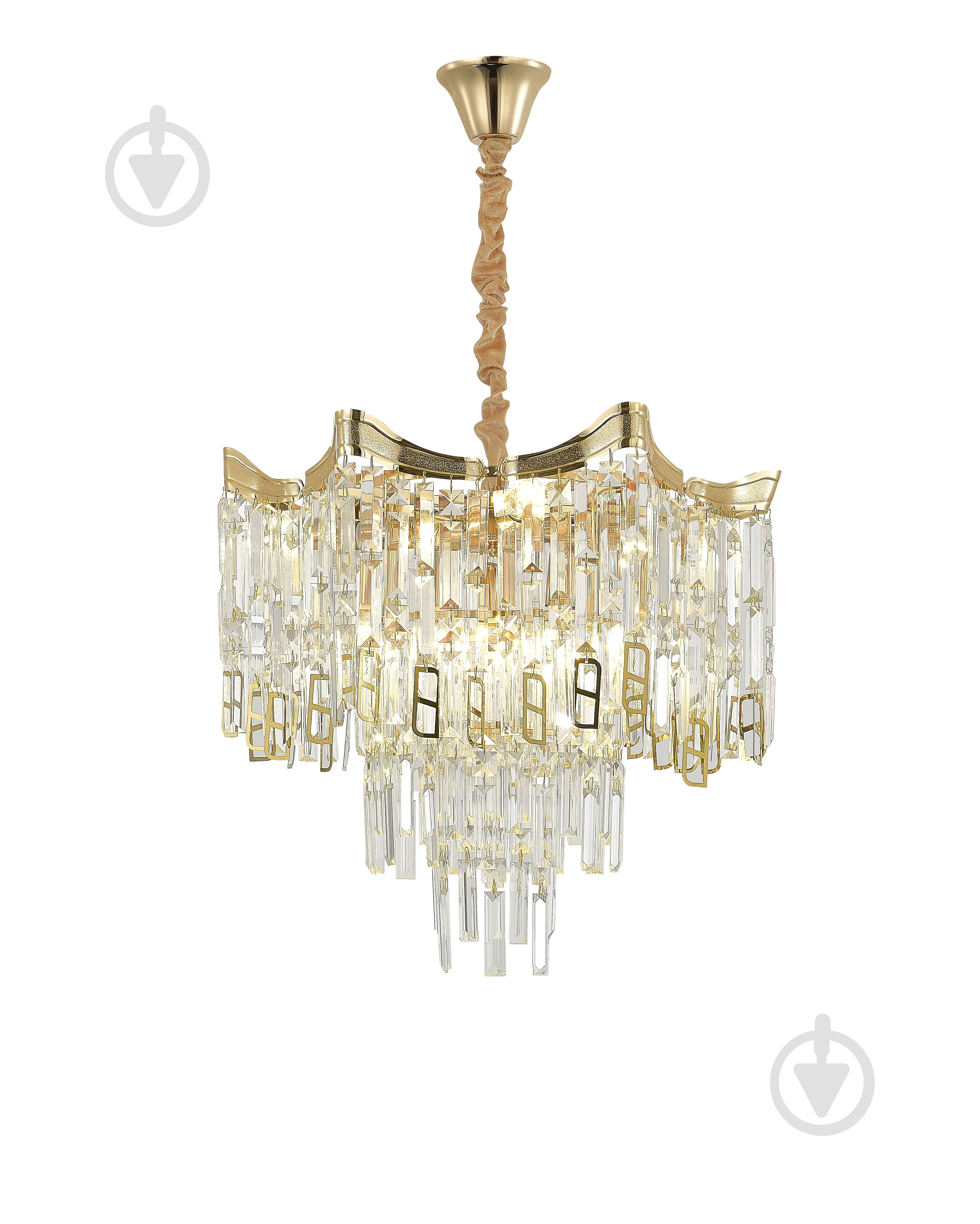 Люстра стельова Sensio Ravanta 8xE14 золото/кришталь PA-89009-500 - фото 1