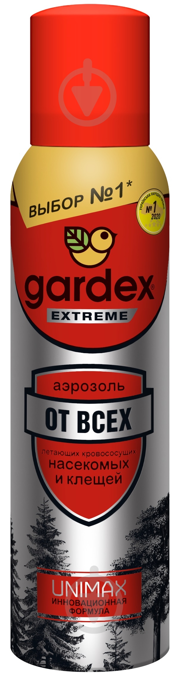 Аерозоль-репелент від кліщів та комарів Gardex Extreme 125 мл - фото 1