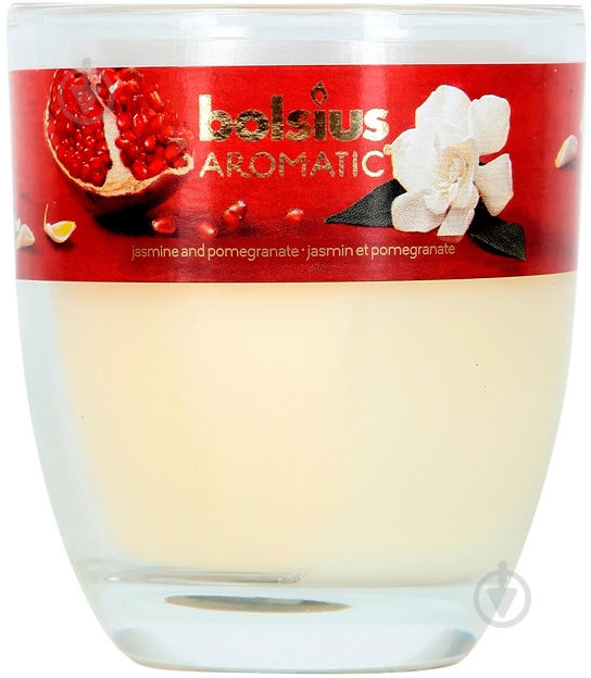 Свеча ароматическая Bolsius Жасмин и гранат 7х8 см - фото 1