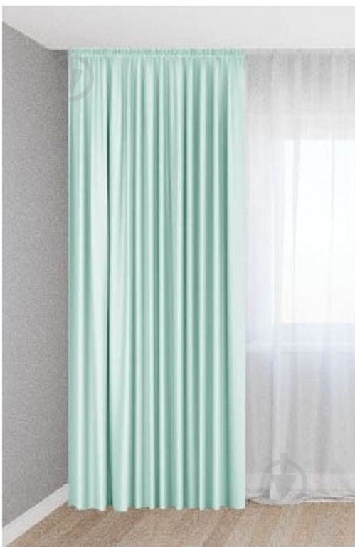 Штора Бархат 150x255 зеленый Декор-ін - фото 1