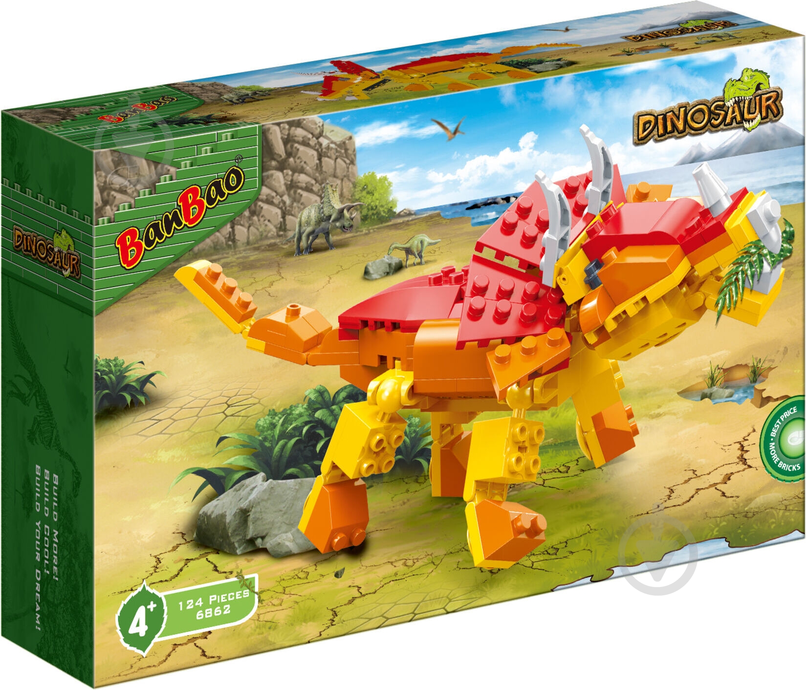 Конструктор BanBao Dinosaur Трицератопс 6862 - фото 1 Конструктор BanBao Dinosaur Трицератопс 6862 - фото 1