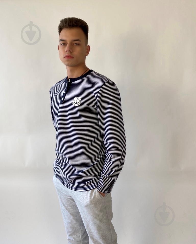 Реглан Flis clothes р. XL темно-синій із білим - фото 2 Реглан Flis clothes р. XL темно-синій із білим - фото 2