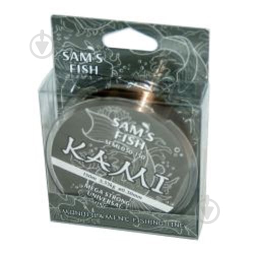 Волосінь Sam's Fish Kami 150м 0,3мм 5,33кг - фото 1 Волосінь Sam's Fish Kami 150м 0,3мм 5,33кг - фото 1