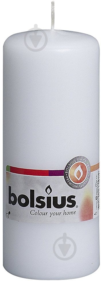 Свеча белая 15х6 см Bolsius - фото 1