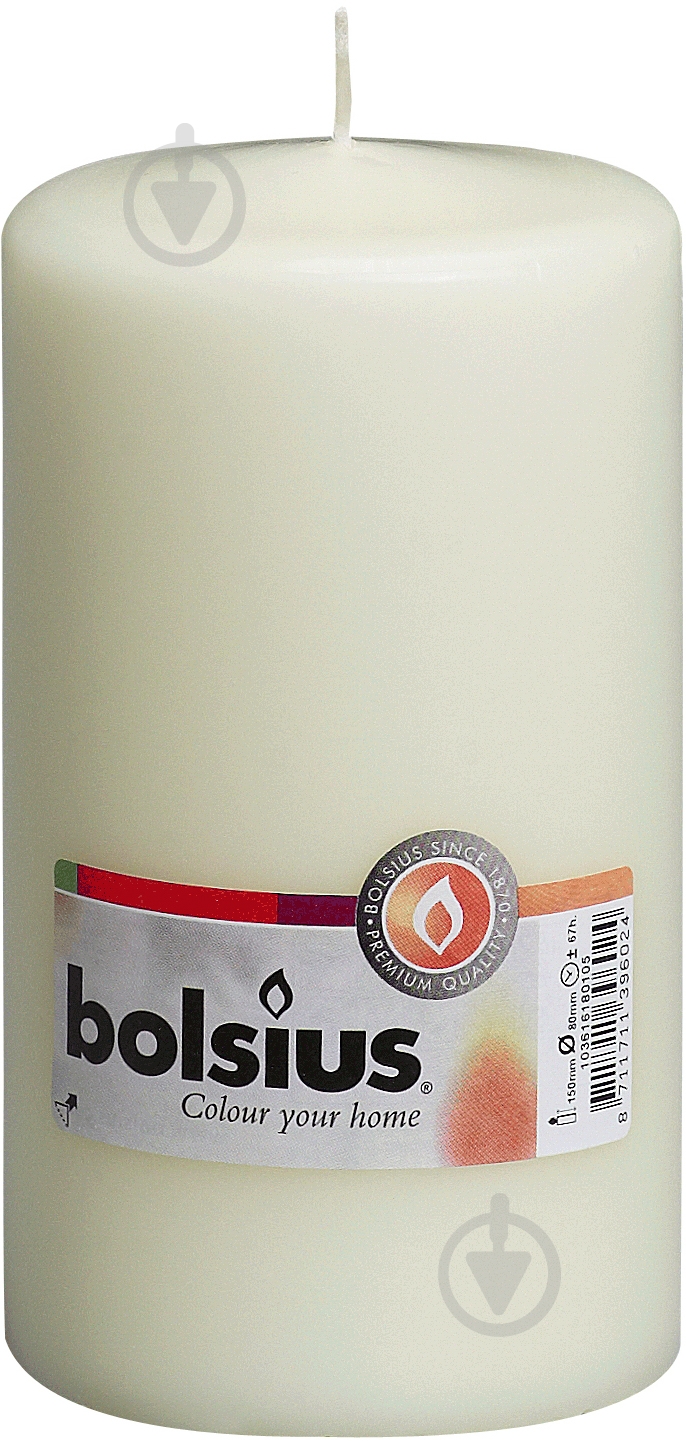 Свеча кремовая 15х6 см Bolsius - фото 1 Свеча кремовая 15х6 см Bolsius - фото 1