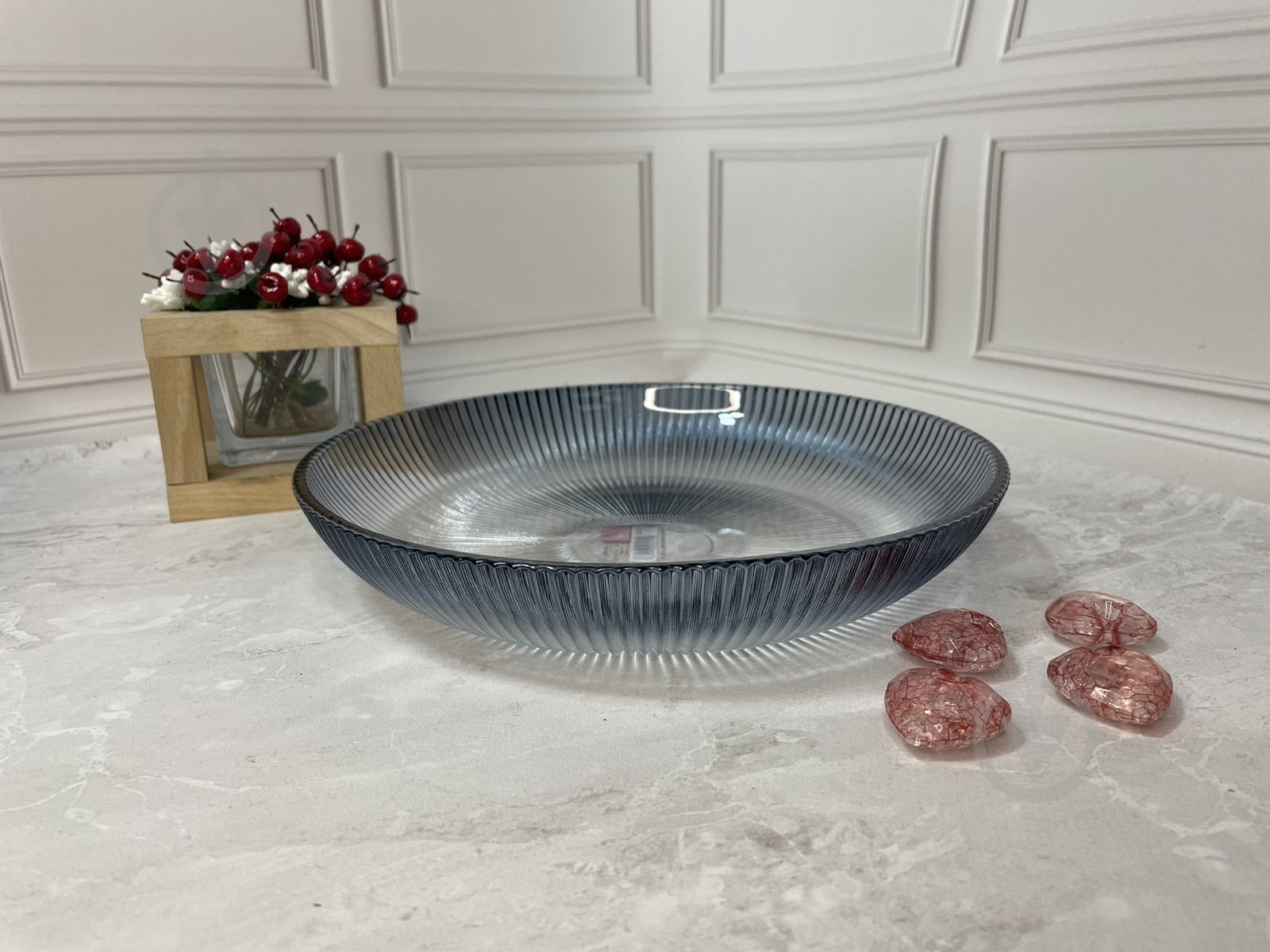Блюдо сервировочное Helios Elegance 23,2 см P111H-Blue - фото 3