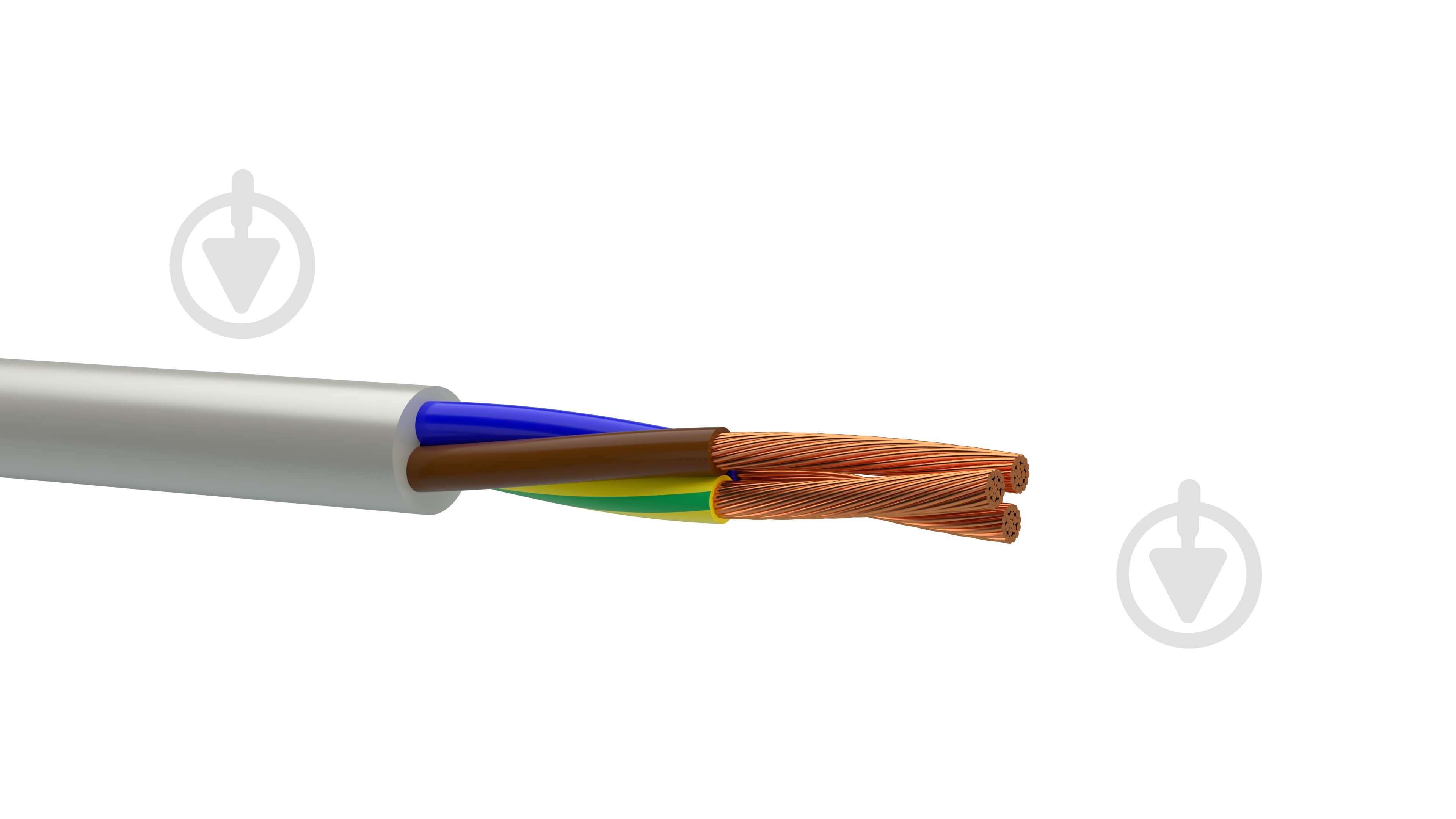 Кабель силовой Одескабель 05VV-F 3x10,0 медь - фото 1 Кабель силовой Одескабель 05VV-F 3x10,0 медь - фото 1