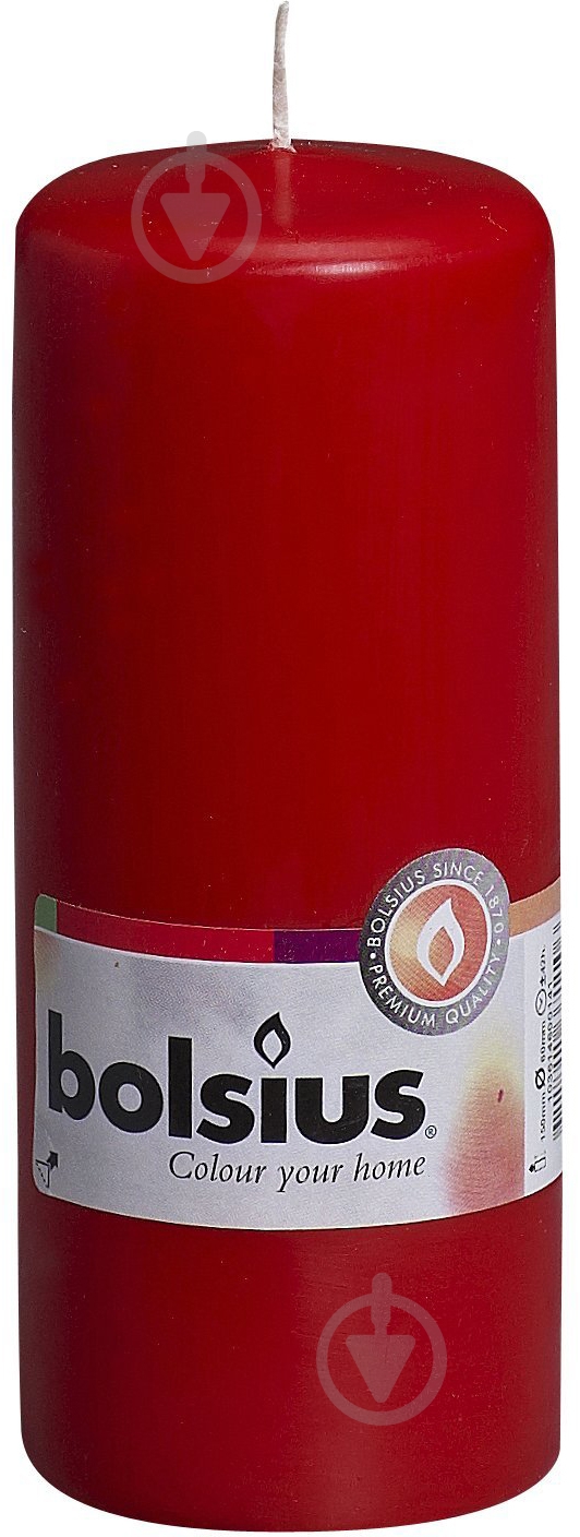 Свеча красная 12х6 см Bolsius - фото 1 Свеча красная 12х6 см Bolsius - фото 1