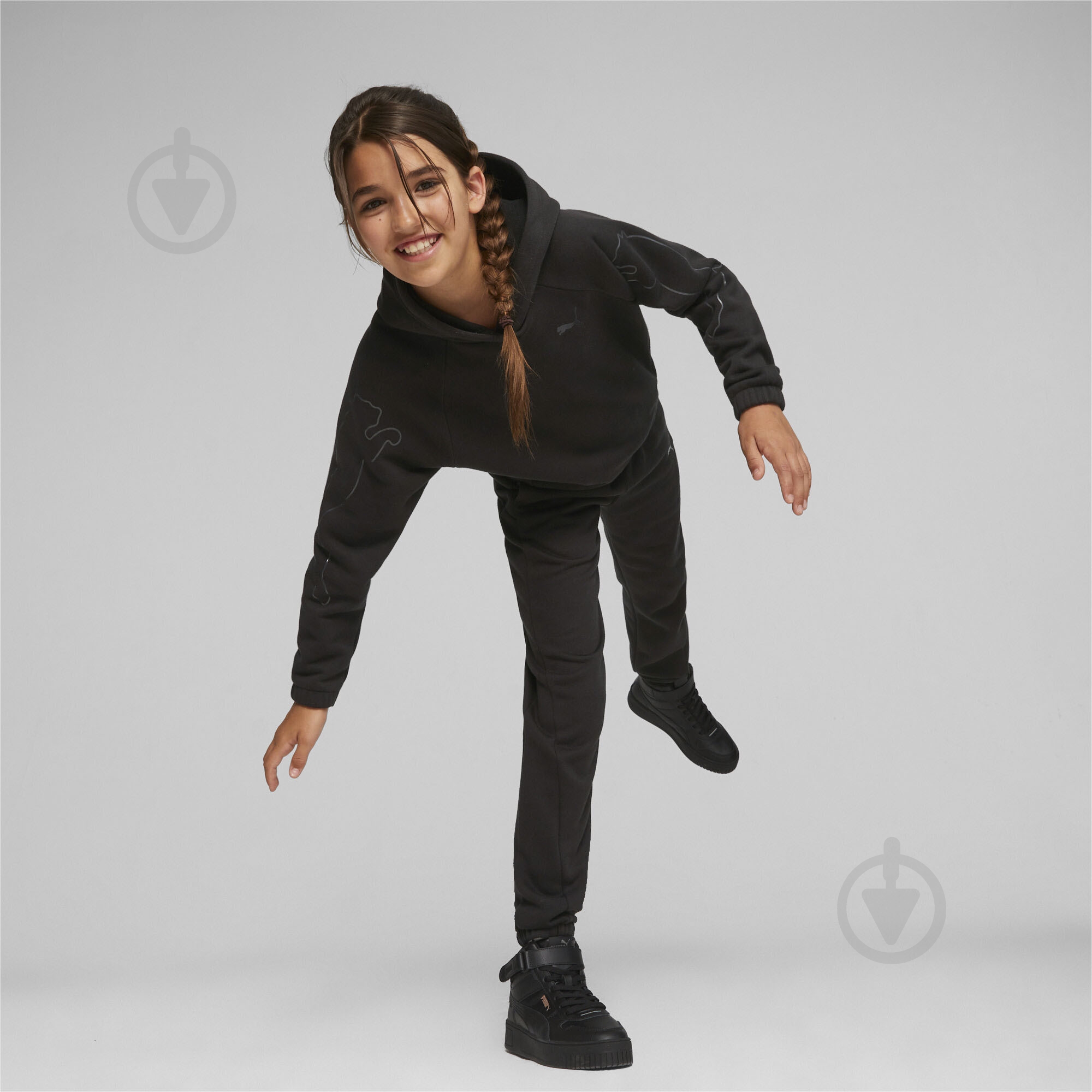 Джемпер Puma PUMA MOTION CAT HOODIE G 67653701 черный - фото 4 Джемпер Puma PUMA MOTION CAT HOODIE G 67653701 черный - фото 4