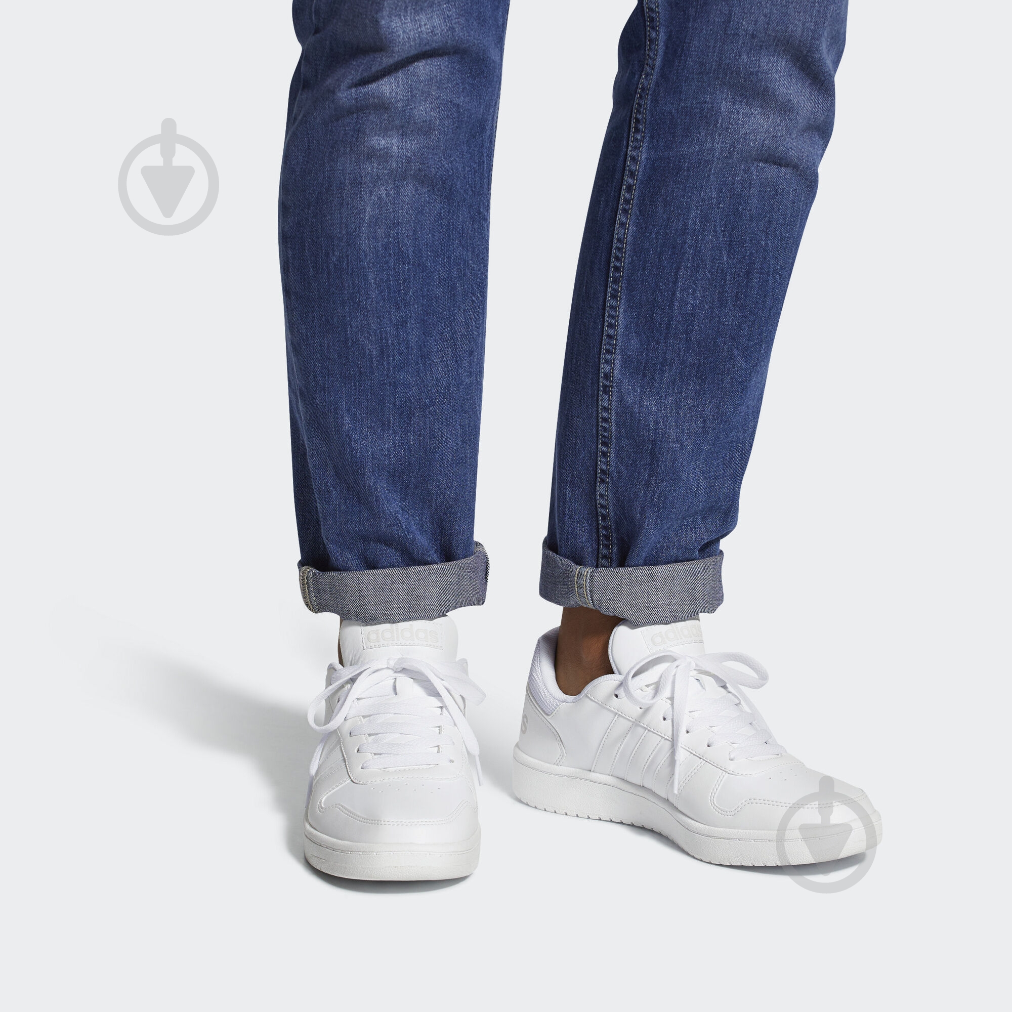 Кроссовки мужские Adidas HOOPS 2.0 DB1085 р.42 белые - фото 10