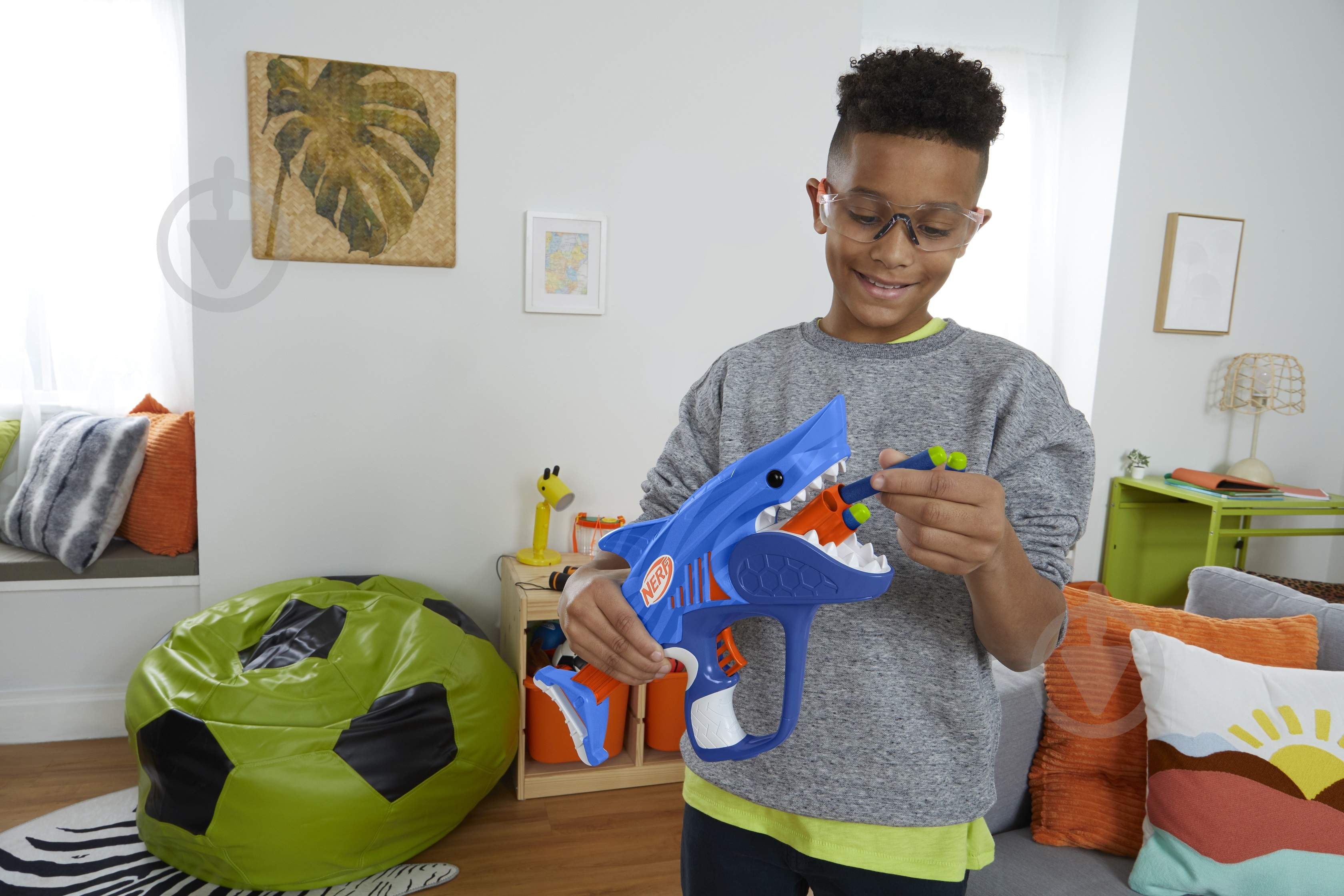 Бластер Hasbro игрушечный Шаркфаер серии Nerf Wild F8645 - фото 8 Бластер Hasbro игрушечный Шаркфаер серии Nerf Wild F8645 - фото 8