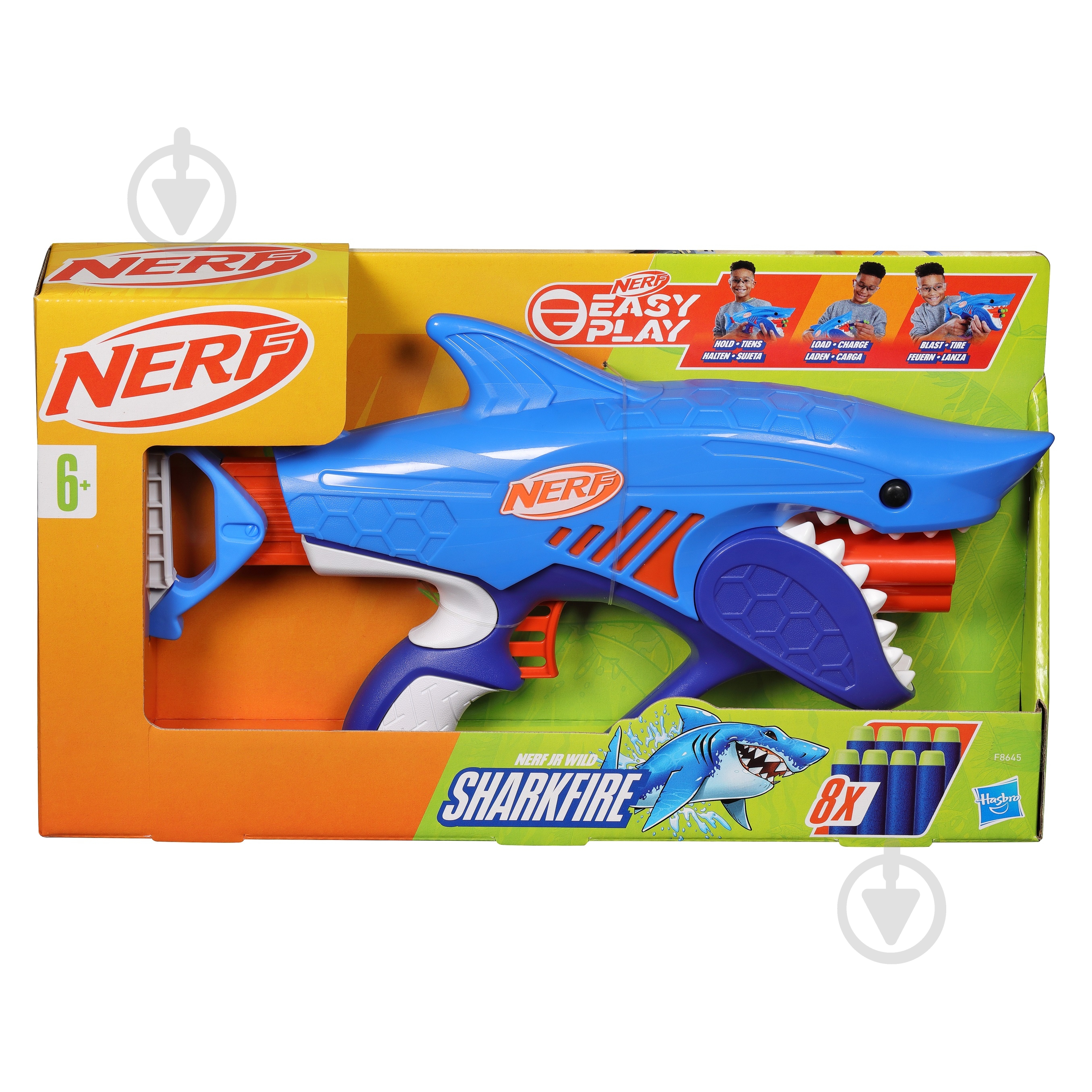 Бластер Hasbro игрушечный Шаркфаер серии Nerf Wild F8645 - фото 2 Бластер Hasbro игрушечный Шаркфаер серии Nerf Wild F8645 - фото 2