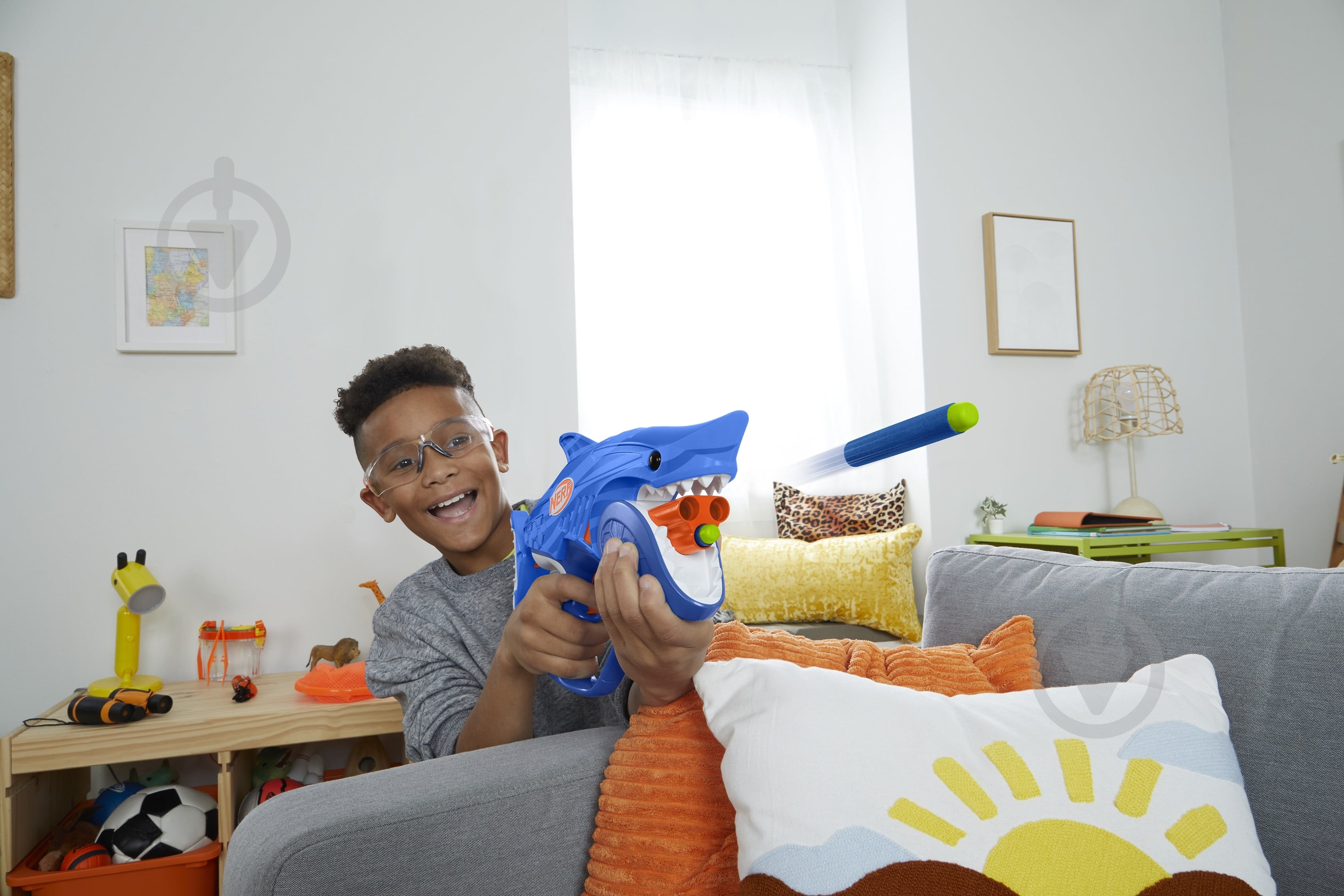 Бластер Hasbro игрушечный Шаркфаер серии Nerf Wild F8645 - фото 5 Бластер Hasbro игрушечный Шаркфаер серии Nerf Wild F8645 - фото 5