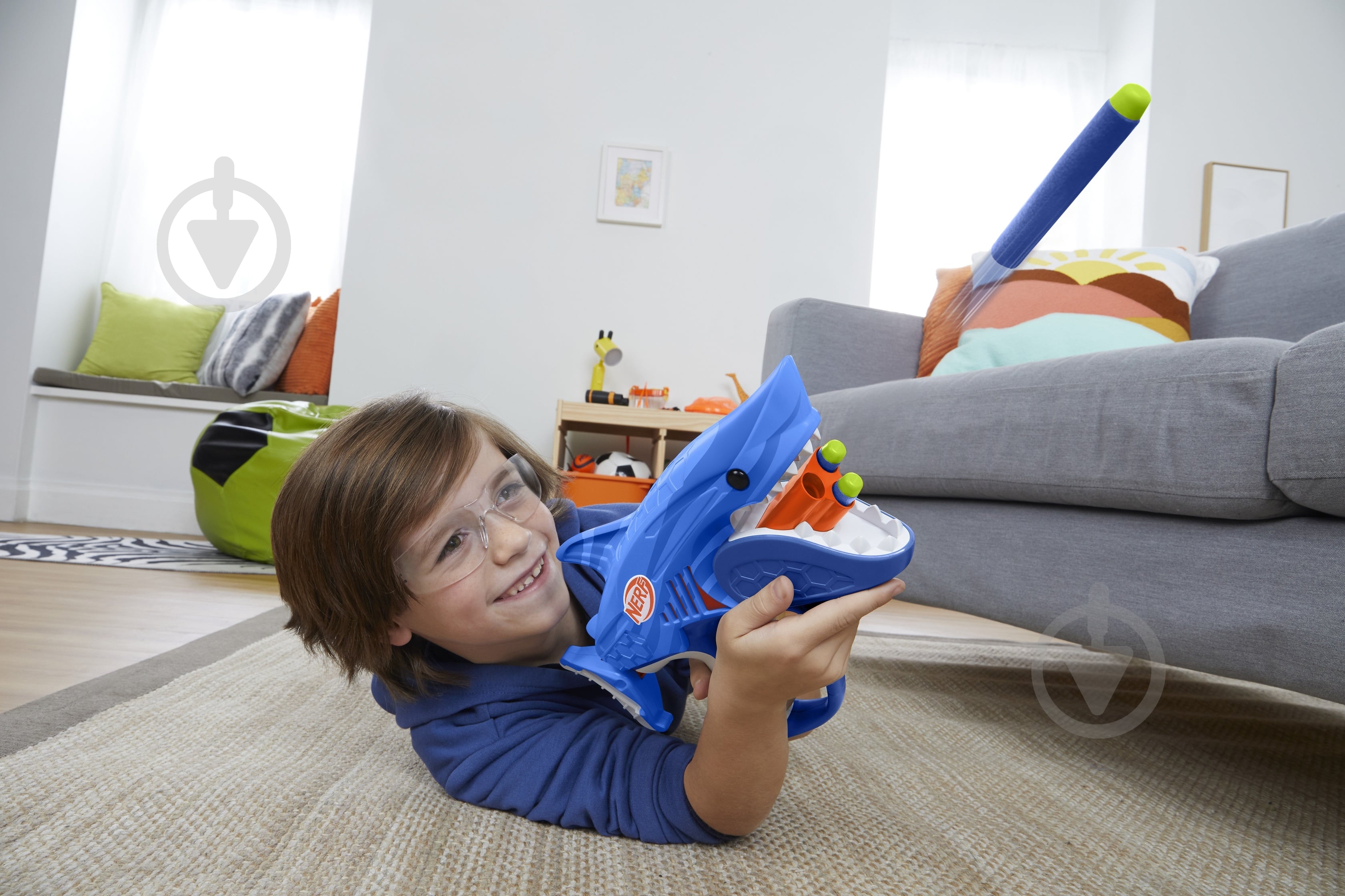 Бластер Hasbro игрушечный Шаркфаер серии Nerf Wild F8645 - фото 6 Бластер Hasbro игрушечный Шаркфаер серии Nerf Wild F8645 - фото 6