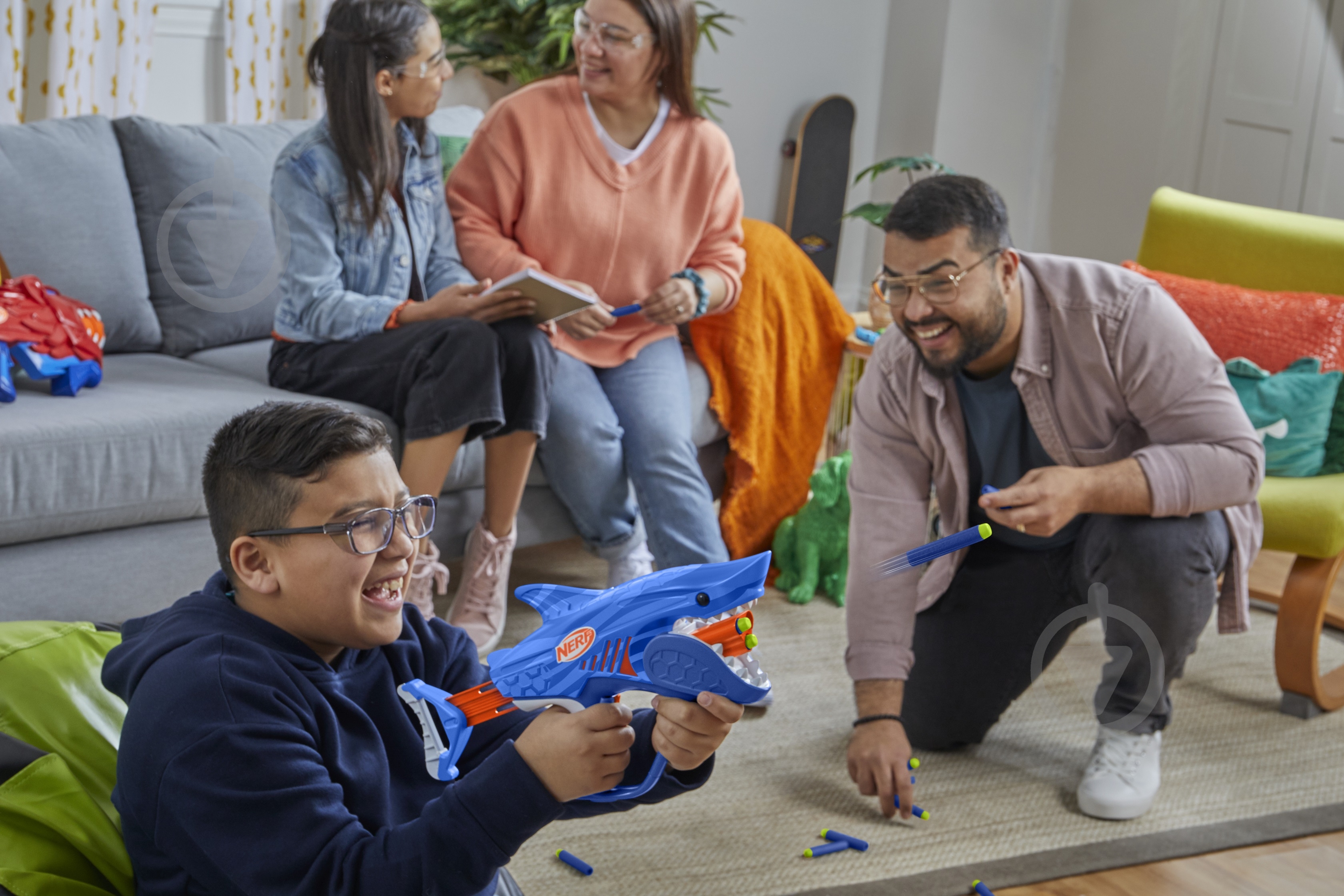 Бластер Hasbro игрушечный Шаркфаер серии Nerf Wild F8645 - фото 7 Бластер Hasbro игрушечный Шаркфаер серии Nerf Wild F8645 - фото 7
