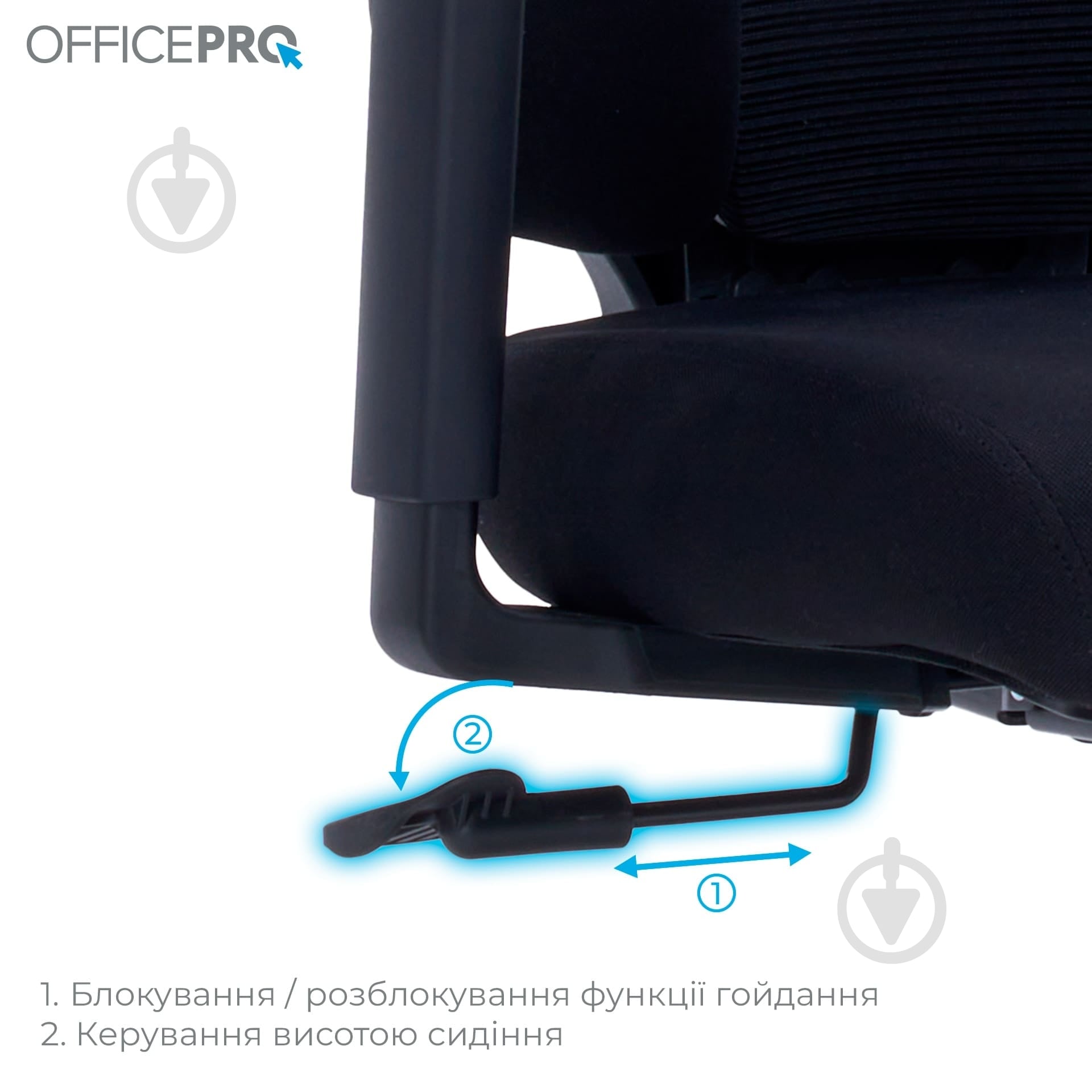 Кресло офисное OfficePro Unity OC510B Black черный - фото 14