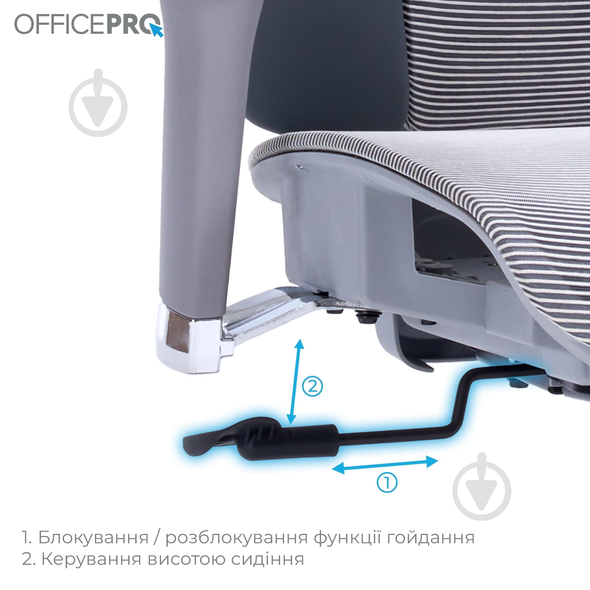 Кресло офисное OfficePro Unity OC710G Grey серый - фото 16