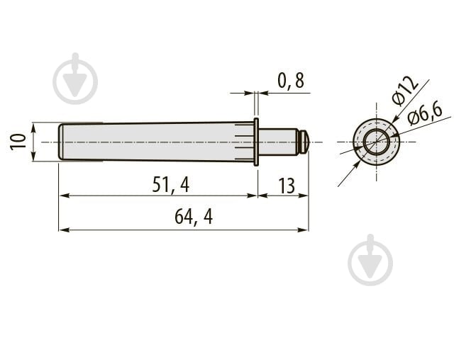 Амортизатор GTV серый 10 шт. 49226 Push open - фото 2