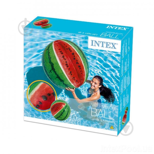 М’яч надувний Intex ø107 Кавун 58075 - фото 3