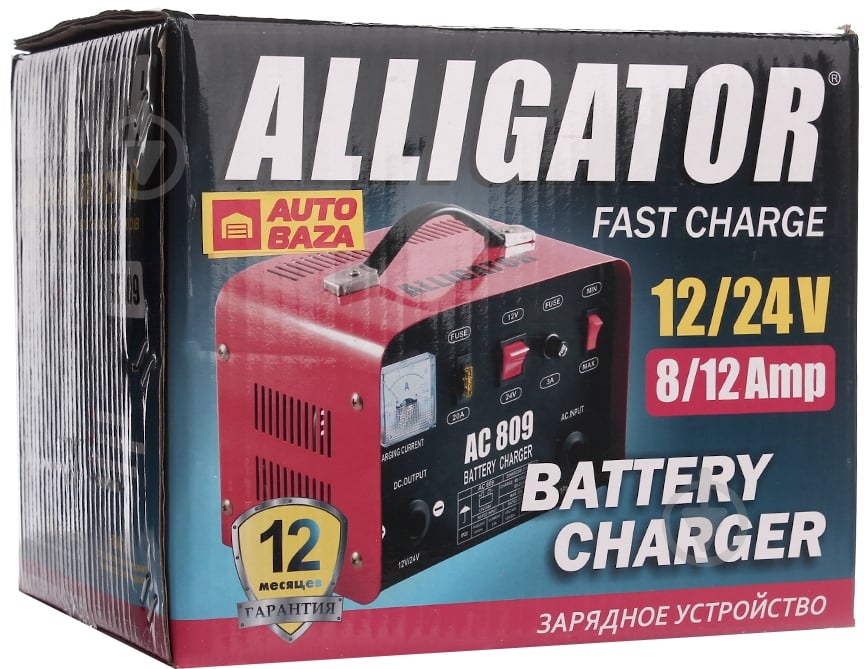 Зарядное устройство трансформаторное Alligator AC809 20 А 200 А/год (AC809) - фото 2