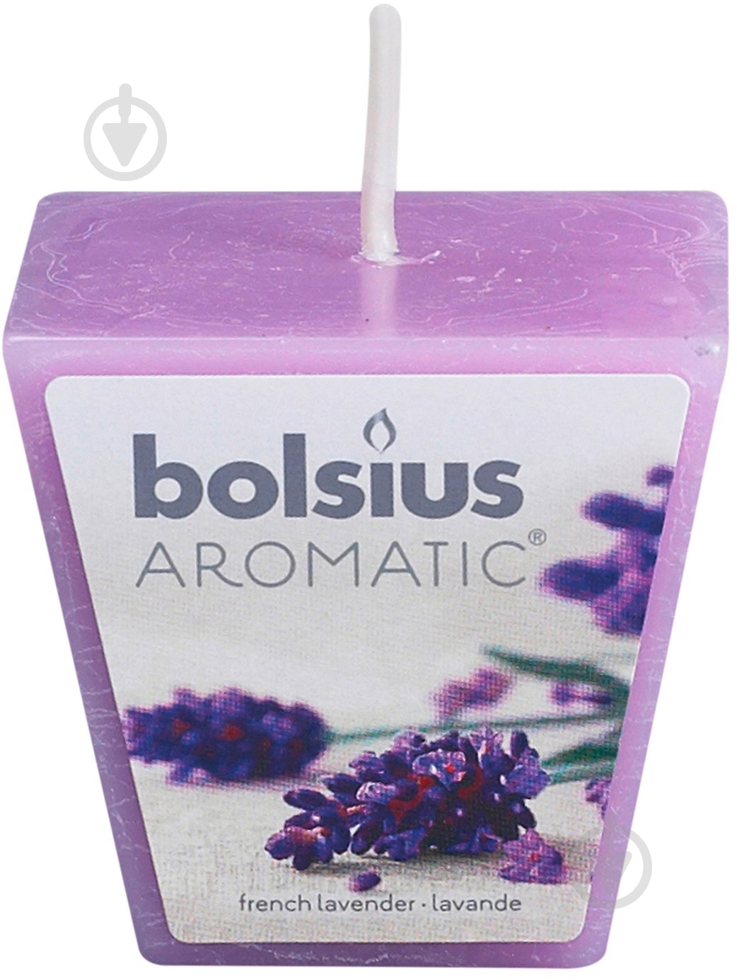 Свеча ароматическая Bolsius Французская лаванда 4,7х4,7 см - фото 1